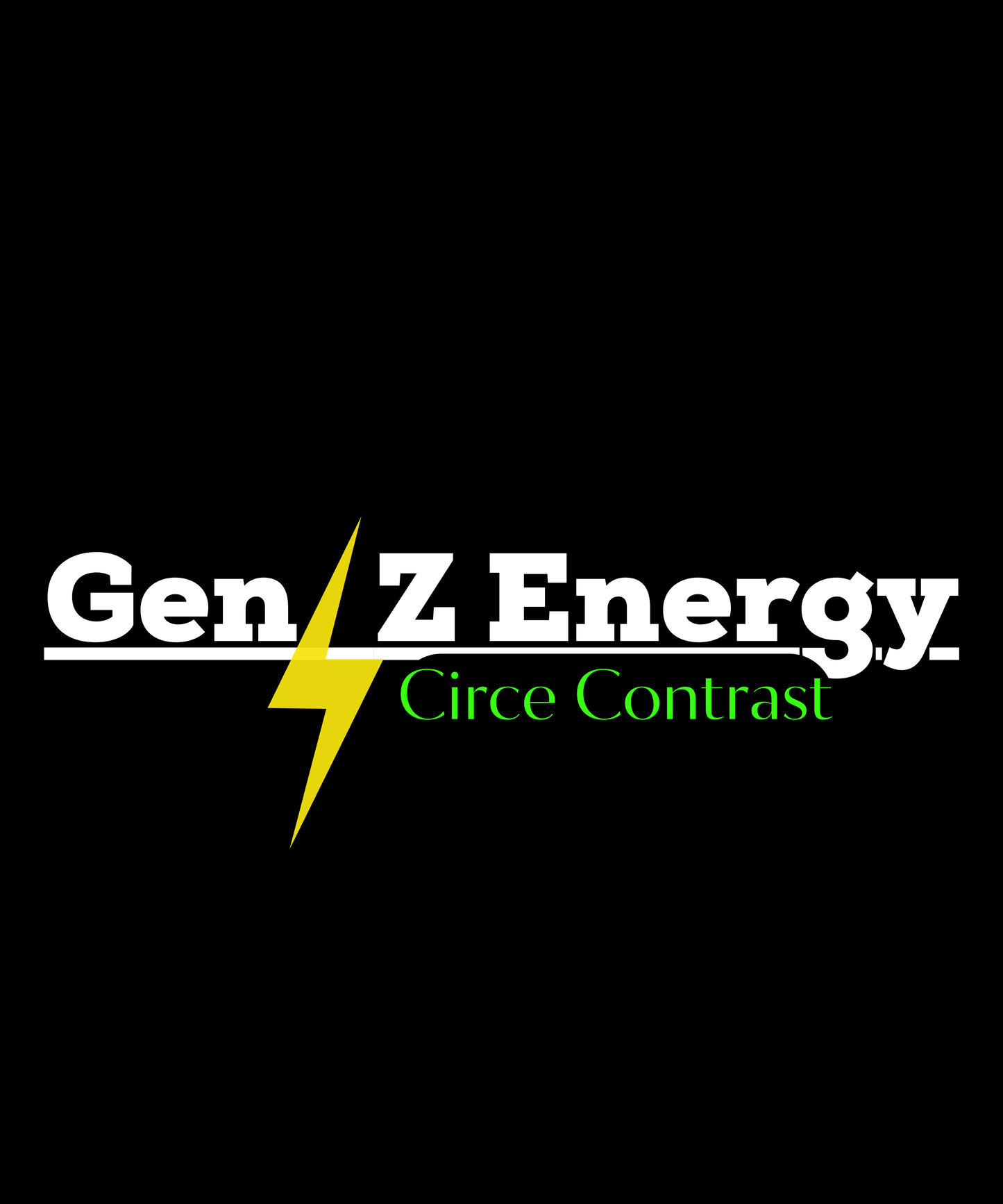 Gen Z Energy – Unisex Streetwear Graphic Sweatshirt | Bold Lightning Print | DTF Premium Quality