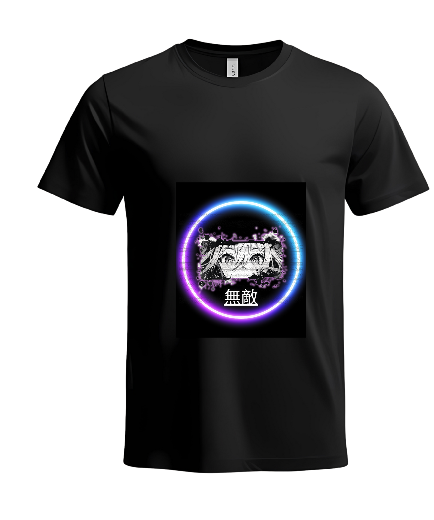 Anime Neon Flame T-Shirt β Cyberpunk Streetwear | Unisex Oversized Tee