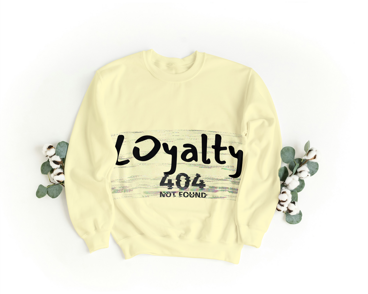 Loyalty 404 Not Found Sweatshirt – Aesthetic Oversized Unisex Pullover