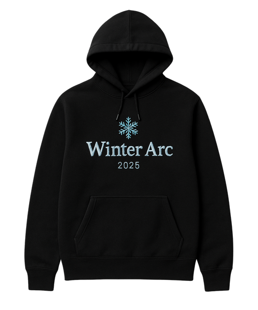 Here’s your Shopify upload format for the “Winter Arc” Embroidered Hoodie 👇