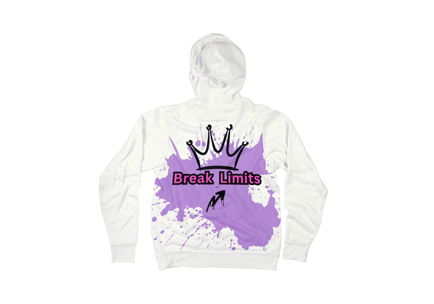 Break Limits Graffiti Hoodie – Motivational Streetwear | Gen Z Urban Fashion | Unisex Lightweight Hoodie